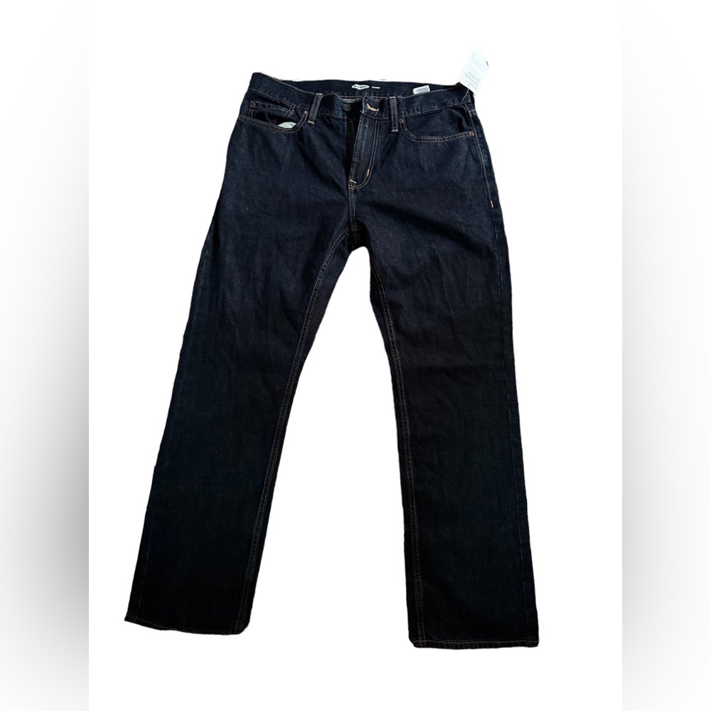 OLD NAVY straight men’s pants size-33x30 navy/dark blue